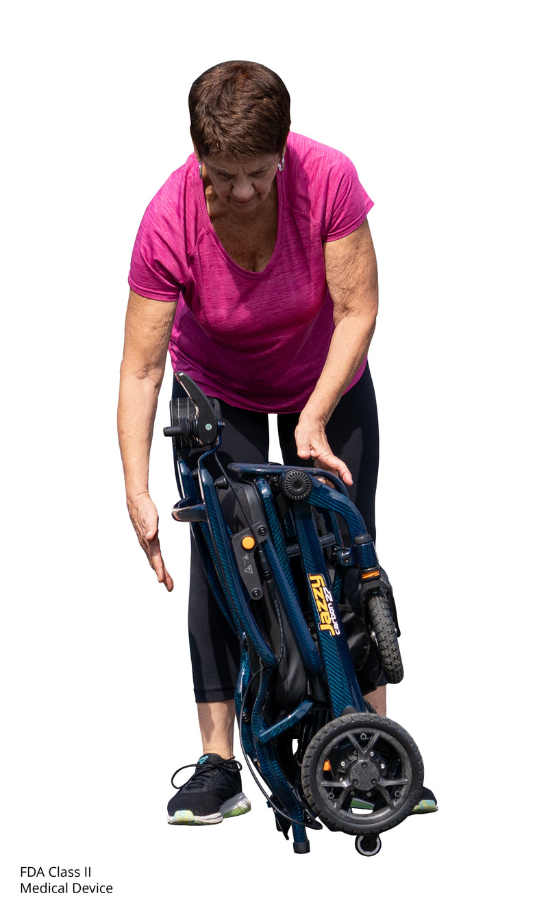 Pride Jazzy Carbon 27 Ultra Lightweight Folding Power Chair