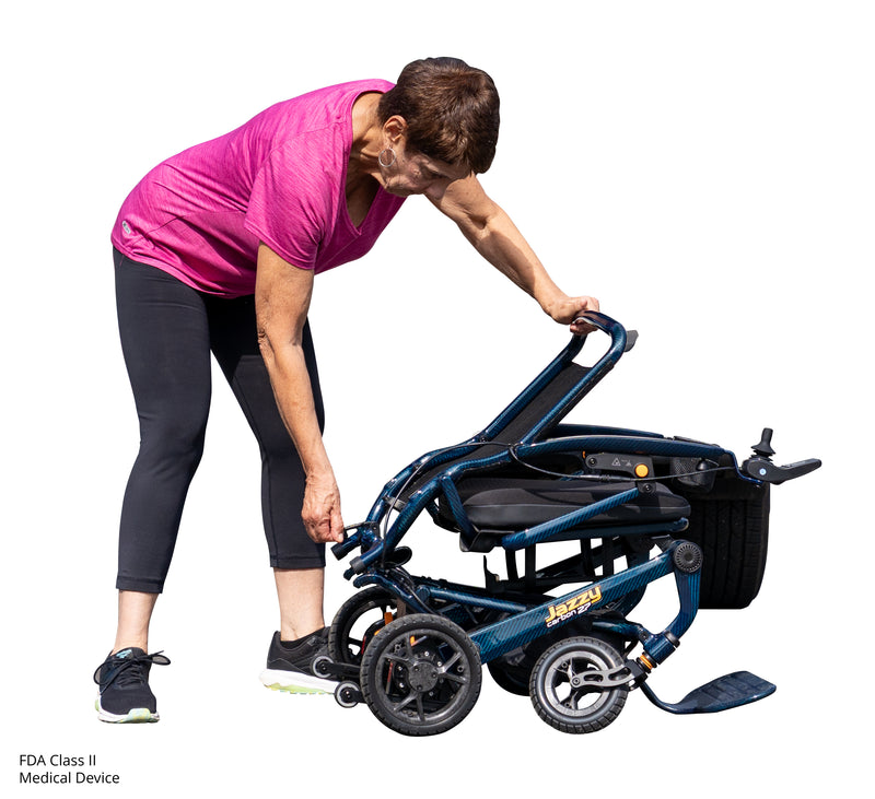 Pride Jazzy Carbon 27 Ultra Lightweight Folding Power Chair